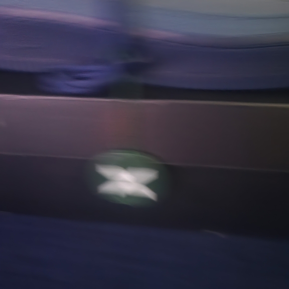 Nike Air Force 1 Elephant in Light and Dark Blue with green swoosh and accents. - Picture 2 of 3